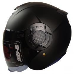 FR-665 - MAT BLACK - YARIM KASK