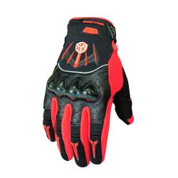 MX-40 CARBON / KIRMIZI / MOTOSİKLET ELDİVEN / S-M-L-XL BEDEN