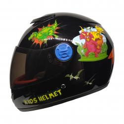 SY-118 DİNO BLACK / ÇOCUK KASKI / FULL FACE KASK