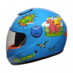 SY-118 DİNO BLUE / ÇOCUK KASKI / FULL FACE KASK