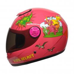 SY-118 DİNO PINK / ÇOCUK KASKI / FULL FACE KASK