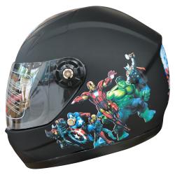 SY-110 MAT BLACK / ÇOCUK KASKI / FULL FACE KASK