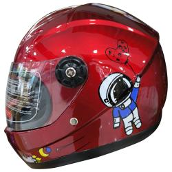 SY-110 RED / ÇOCUK KASKI / FULL FACE KASK